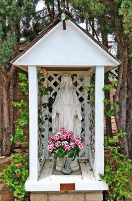 The entrance to the prayer garden.