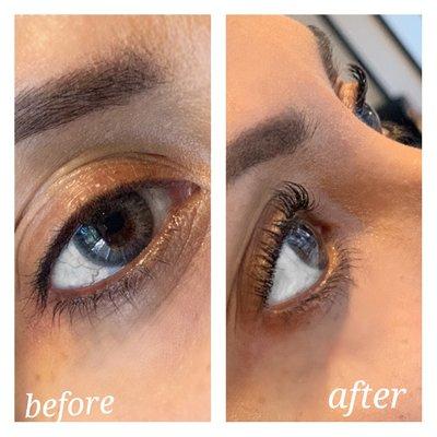 New lash lift service by Carlos.