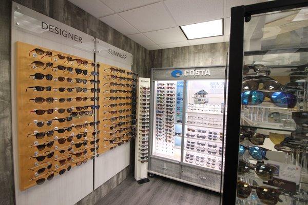 Great sunwear selection....Ray Ban, Costa, Maui Jim and more!