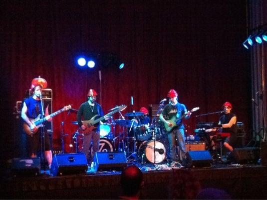 Steve Watts Band dressed up as DEVO for the prehalloween show at Arcata Theater Lounge -10/30/2010