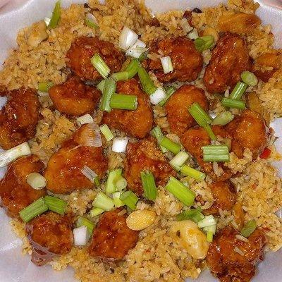 Kales Kytchen vegan orange chicken Wed & Thurs. 12-6pm