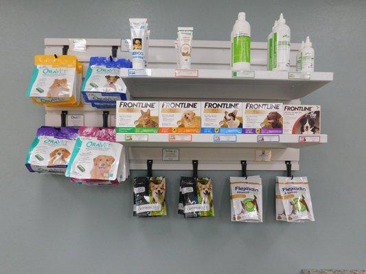 Pick up you pets' medication and supplements here.