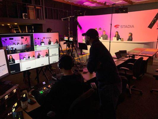 Live Streaming Studio in use by Stadia.