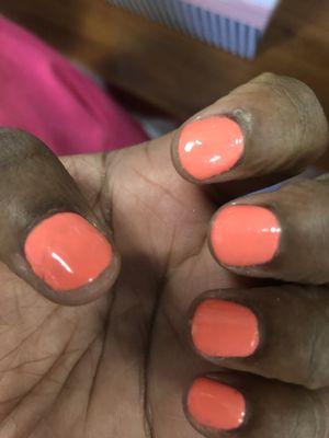 TERRIBLE NAIL SERVICE!!!! Will never go here again!!! Save your money.