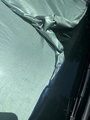 Crack in windshield