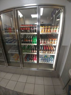 Drinks available in the cafeteria