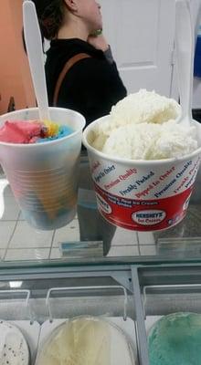 Ice cream. Superman and vanilla