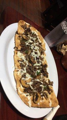 Philly steak flatbread - my fiancé really enjoyed it