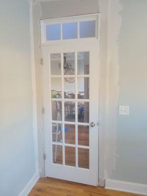 Transom window/door install