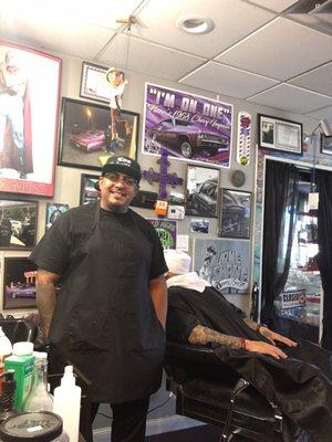 Owner/barber Abe!