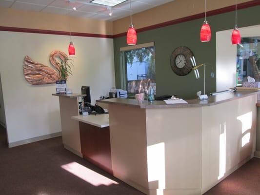 Our friendly reception area