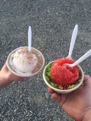 Crabby Apple (Red Hot and Sour Apple) and original "Angel Food" (Marshmallow and wedding cake plus sprinkles).