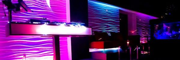 DJ booth and any type of DJ you want!  We'll book them on your behalf for their normal rate.