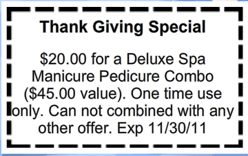 Thank giving Coupon