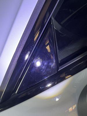 scratched up door trim