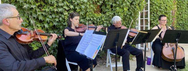 805 String Quartet at a wedding in Los Alamos, CA We cover then entire central coast + Paso Robles