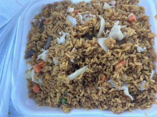 Bland fried rice