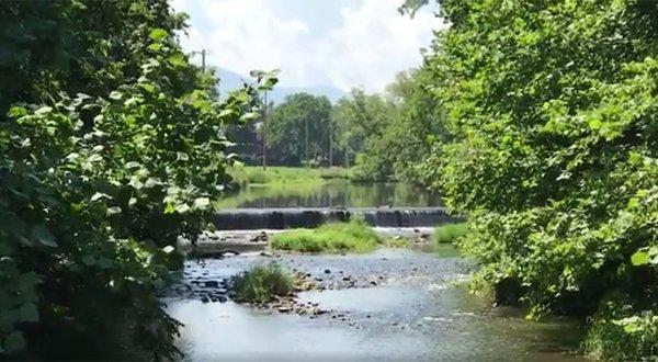 Hawksbill Creek in the heart of Luray Virginia