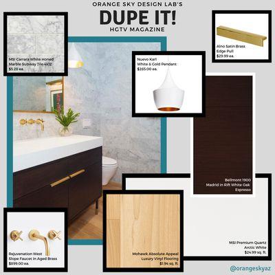 We love Duping for less designs found in all the top decorator magazines so you can afford the same look!