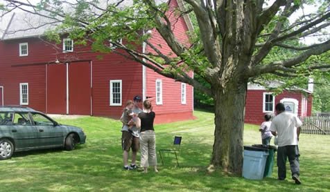 On the farm for a volunteer day and picnic.