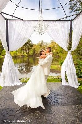 A fun and super sweet couple at Vizcaya Villa in Fayetteville, NC