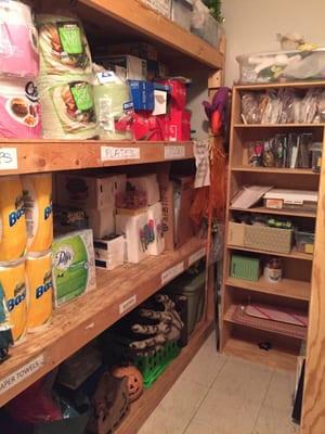 Organized (by me) supply closet