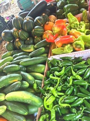 Zucchini and peppers