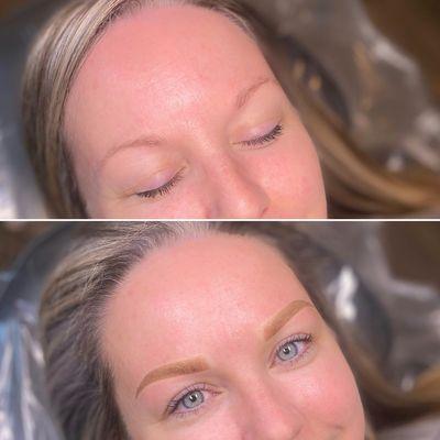 Ombré powder brows