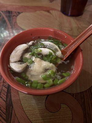 Mushroom and onion soup