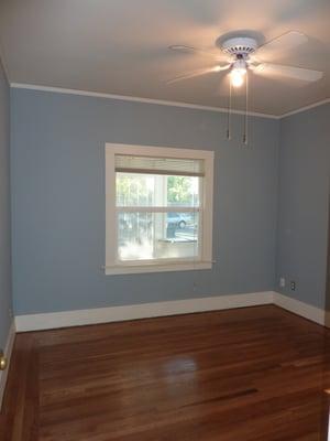 Brand spanking new white oak hardwood floors that now seamlessly blend in with the rest of the house! I was amazed