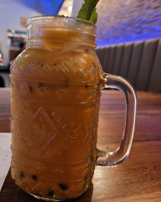 Thai iced tea w/boba