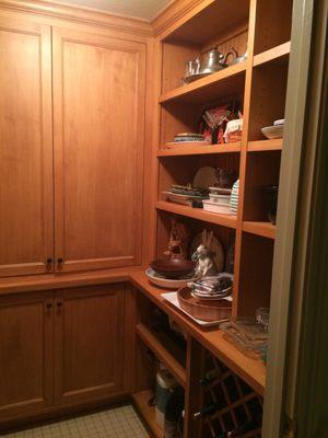 new pantry open shelves