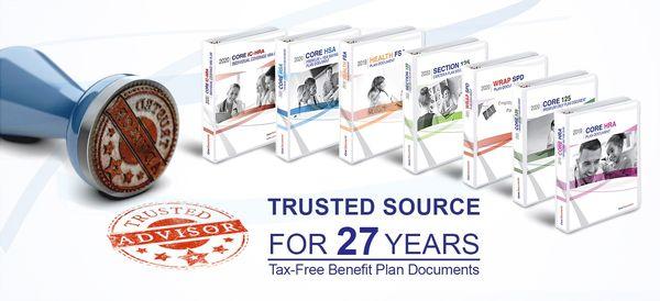 Core Documents is the trusted source since 1997 for IRS, DOL and ERISA Compliant Plan Documents Required for Tax Free Employee Benefits