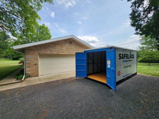 Spacious storage (equivalent to a 10' x 12' storage unit) delivered to you.