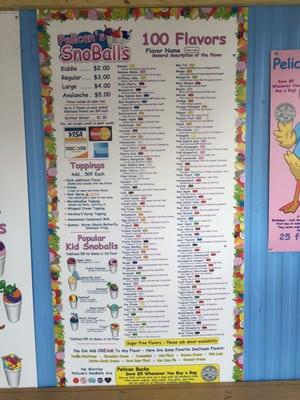 Huge menu!