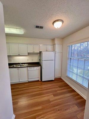 2 Bedroom Townhouse: Kitchen with Window View