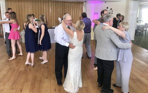 Bride and Groom Enjoying a Dance together!