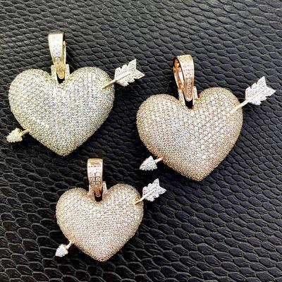 Diamond heart pendant