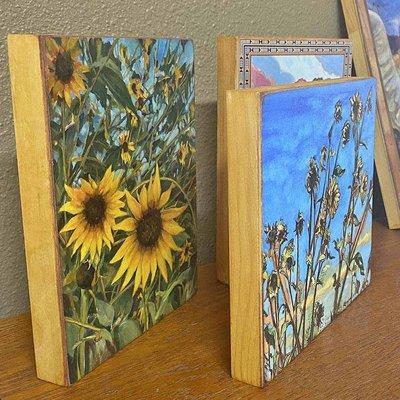 Sunflowers, anyone? I have two paintings that can be custom sized giclees!