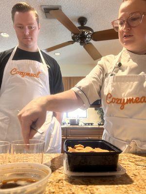 Learning how to make pici and cavatelli pasta.