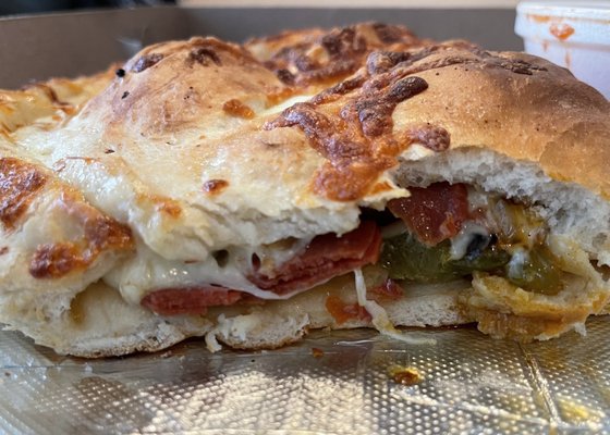 Calzone - inside view