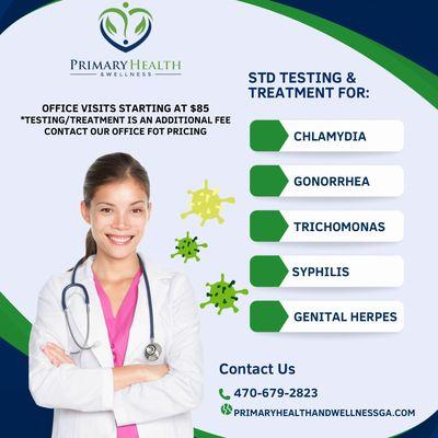 STD testing/treatment