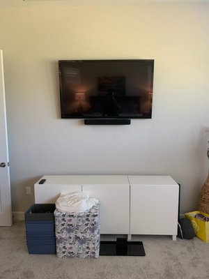 Hanging TV's for residential properties. No job to big or small!