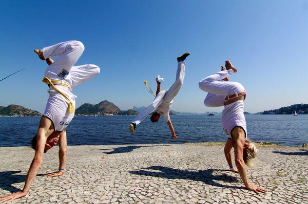 Group training in Niteroi, Rio de Janiero.