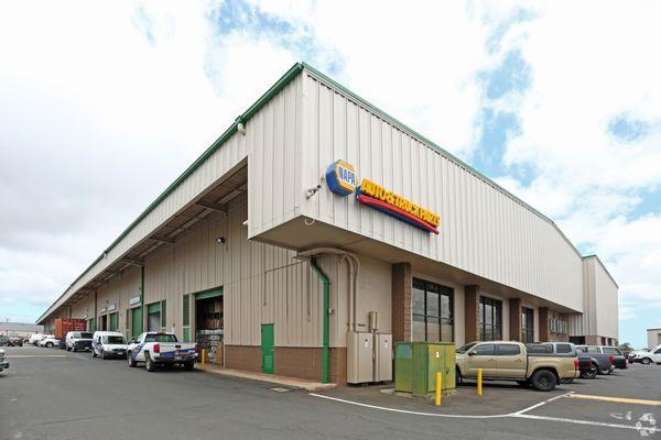 Building 2 (Gray Building with green trim) at Harbor Center located at 98-025 Hekaha Street