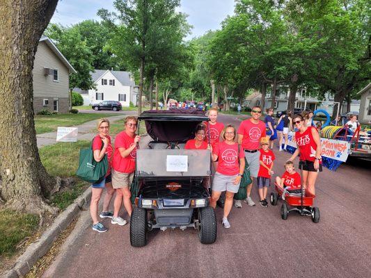 Redwood Falls team at Celebrate Redwood Falls parade