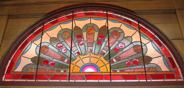 one of many stained glass windows