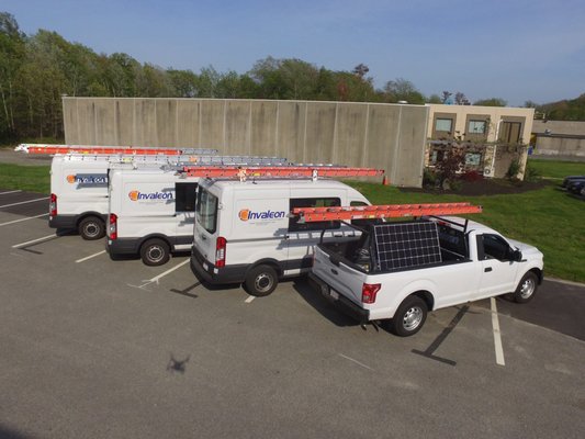 Our fleet of vehicles, ready to tackle any job that comes to us!