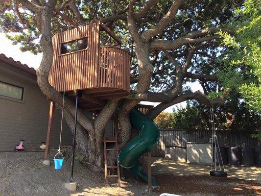 Treehouse build in CA