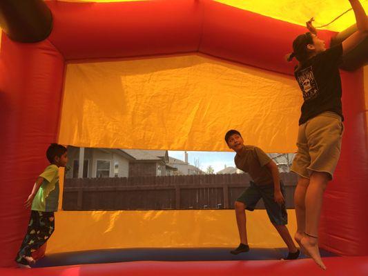 Rainbow Castle Party Rentals delivered a clean castle, tables and chairs on time.